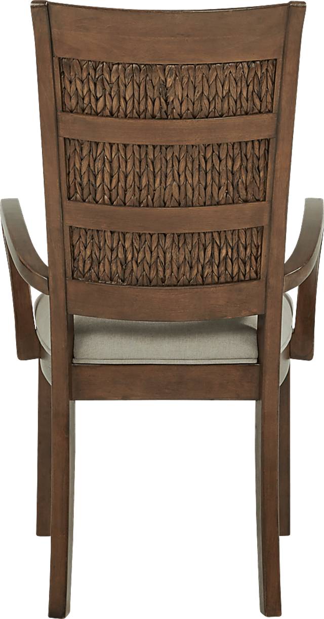 Cindy Crawford Home Golden Isles Brown Arm Chair - Thumbnail - Image 2