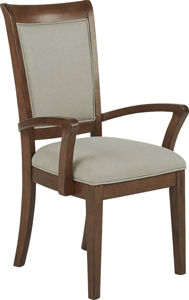 Cindy Crawford Home Golden Isles Brown Arm Chair - Thumbnail - Image 1