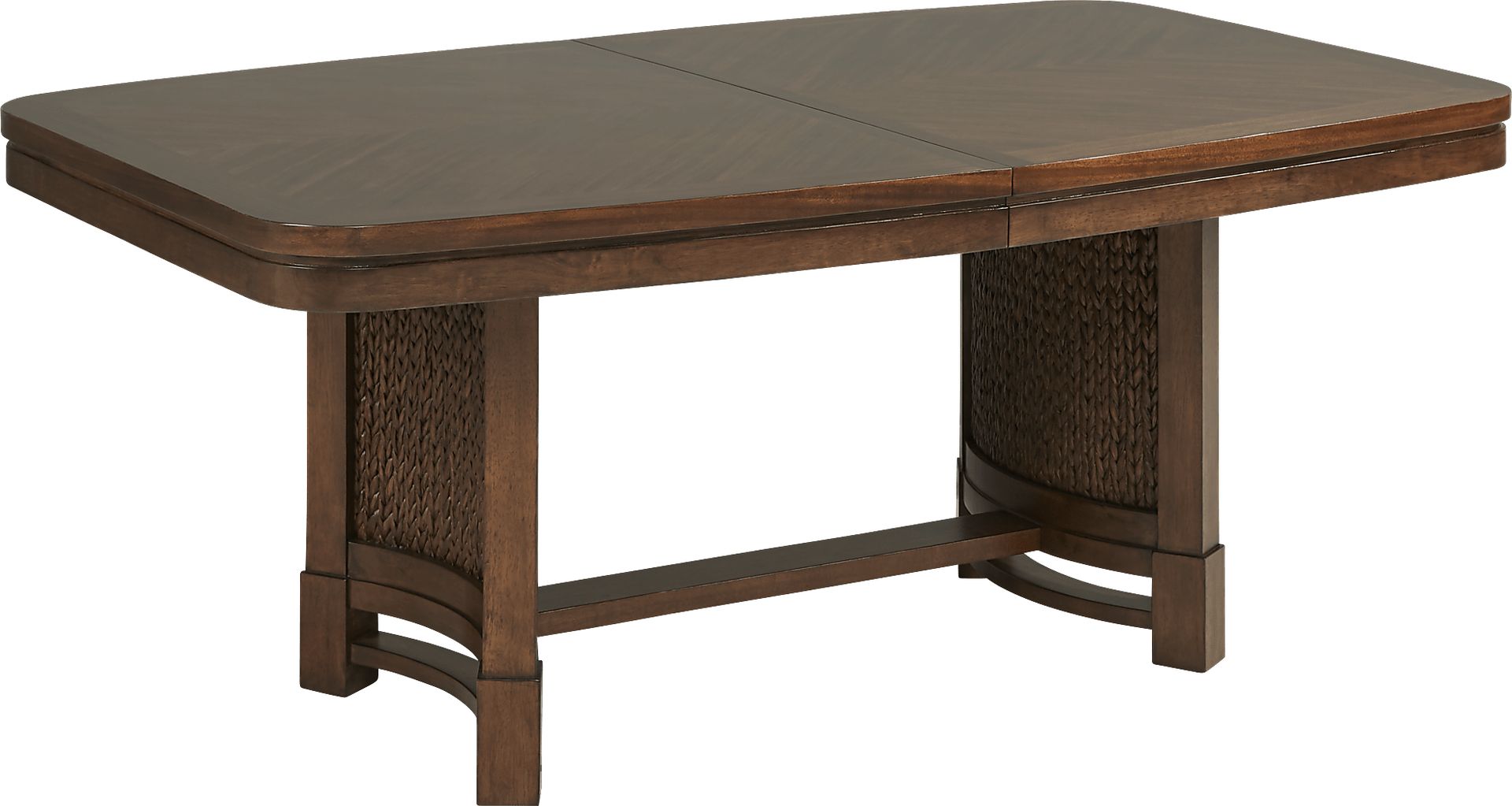 Cindy Crawford Home Golden Isles Brown 5 Pc Rectangle Trestle Dining Room - Image 3