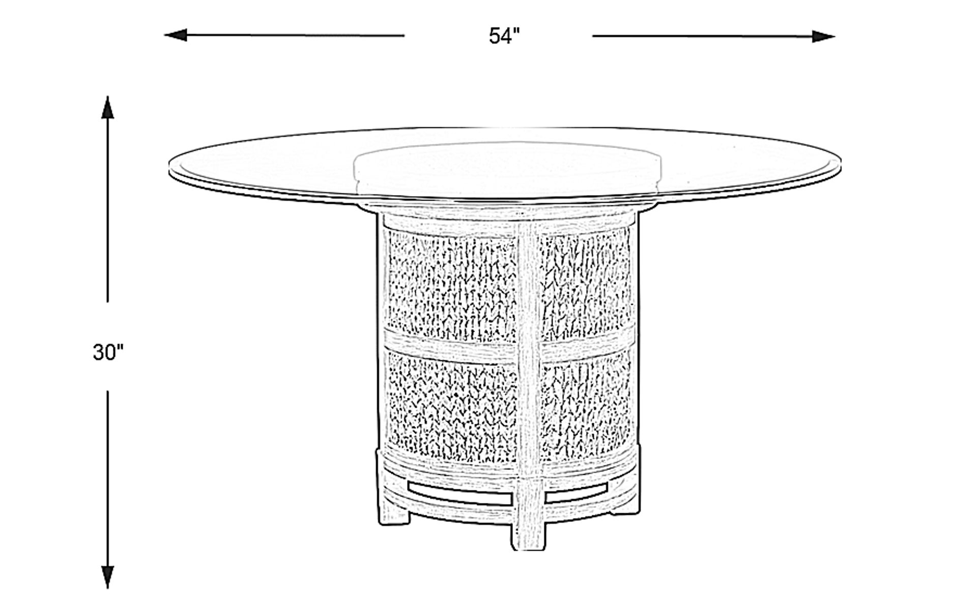 Dimension Image. Please refer to the Dimension Tab on this page for dimension details.