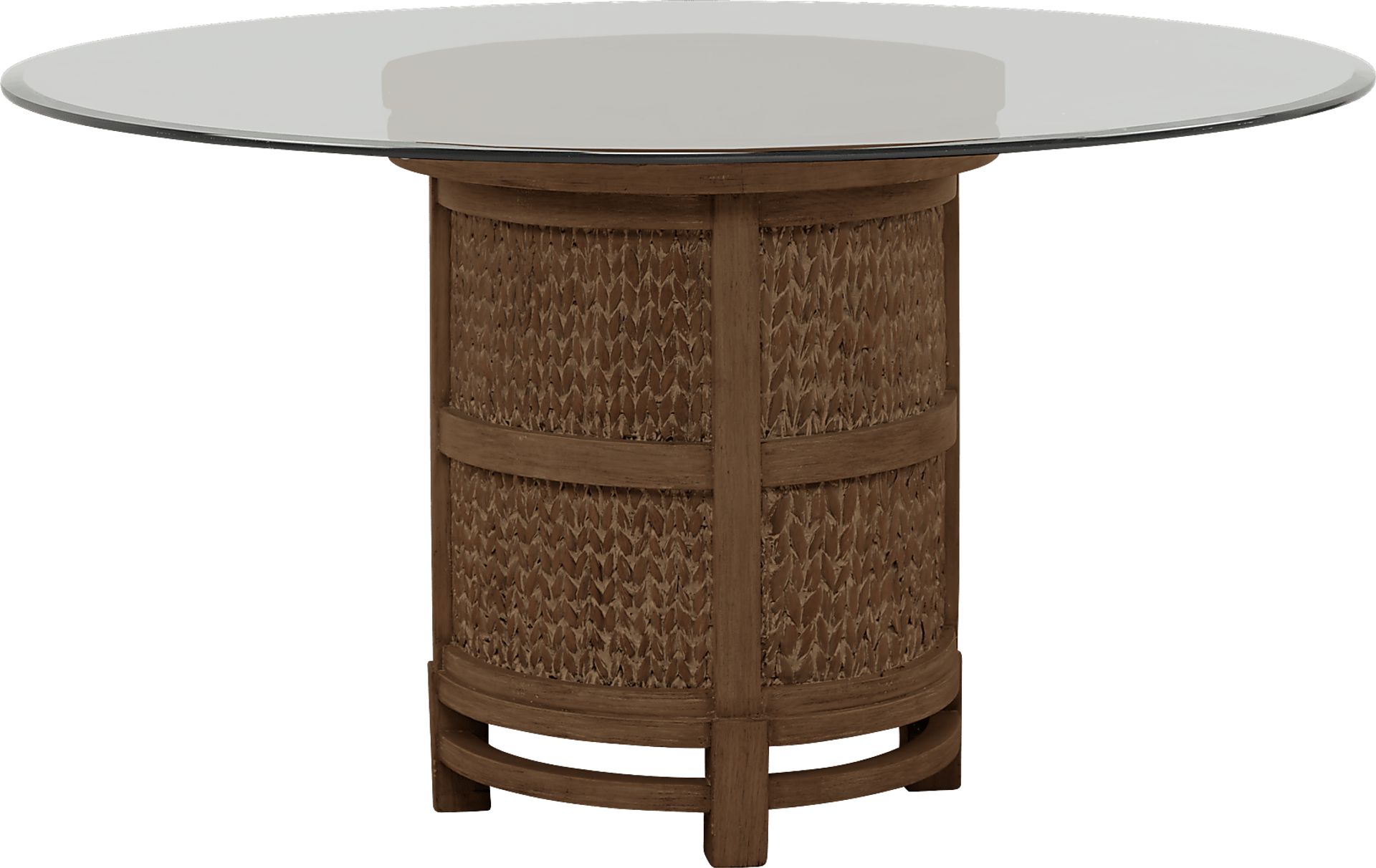 Cindy Crawford Home Golden Isles Brown Round Dining Table - Image 1