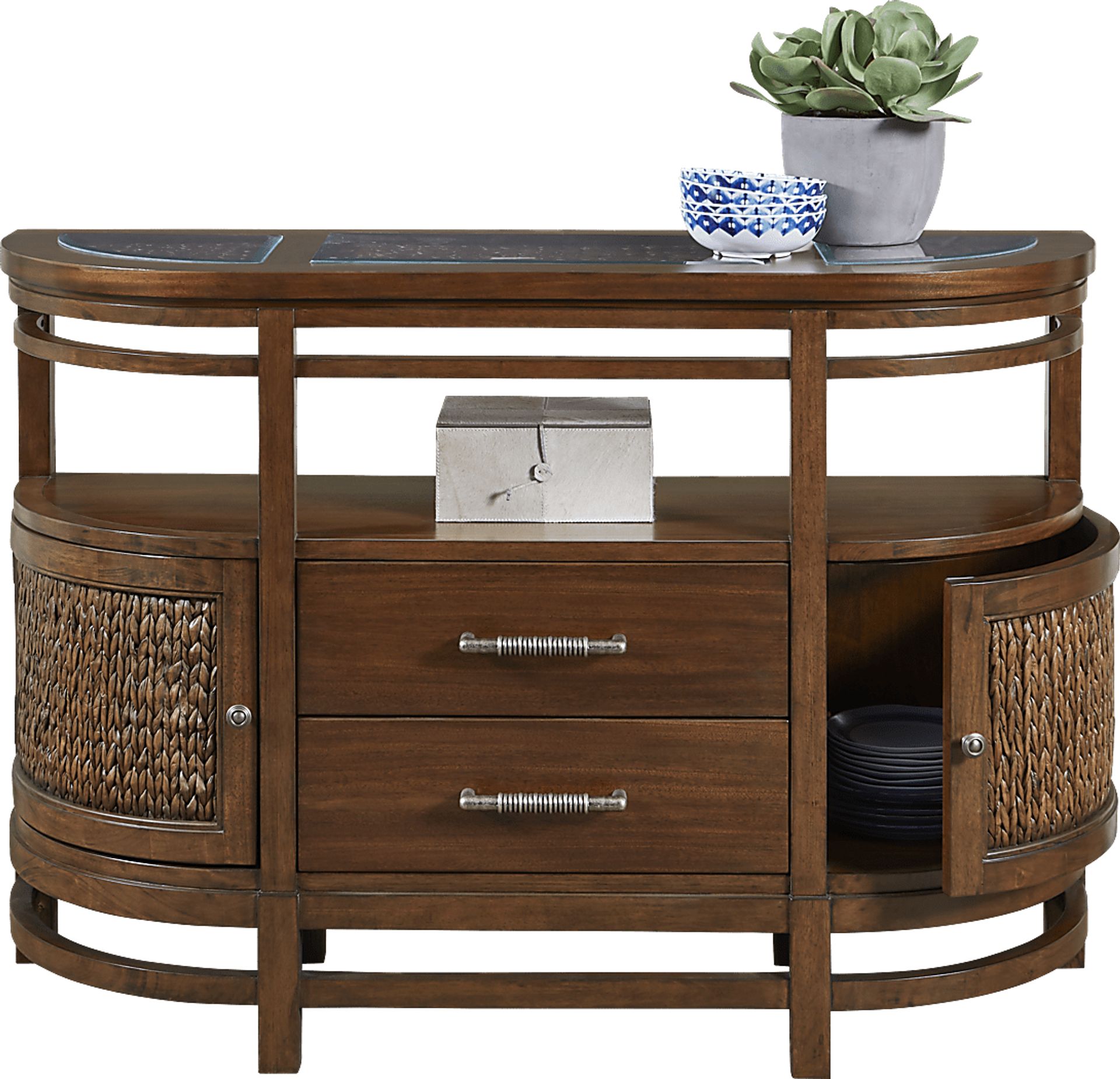 Cindy Crawford Home Golden Isles Brown Server - Image 2