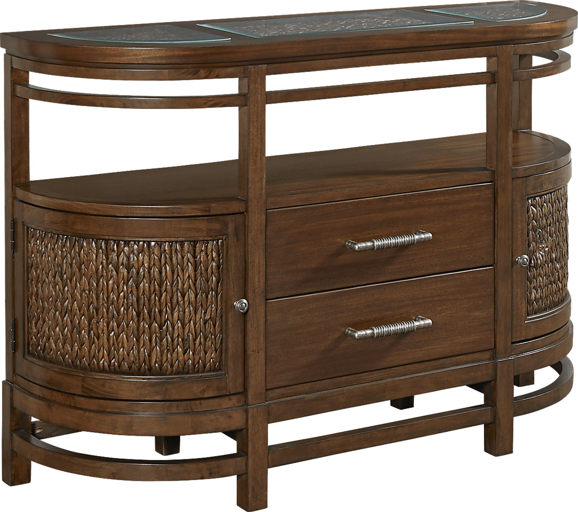 Cindy Crawford Home Golden Isles Brown Server - Image 1