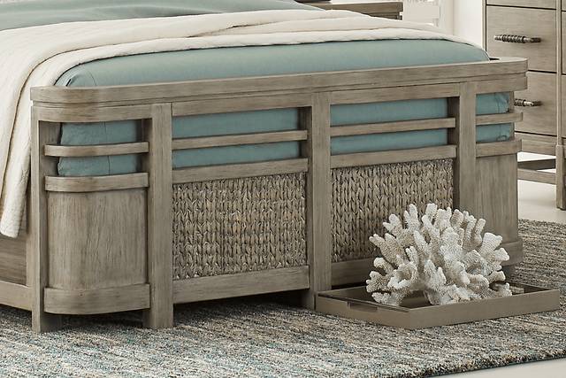 Golden Isles Gray 3 Pc Queen Panel Bed - Thumbnail - Image 4