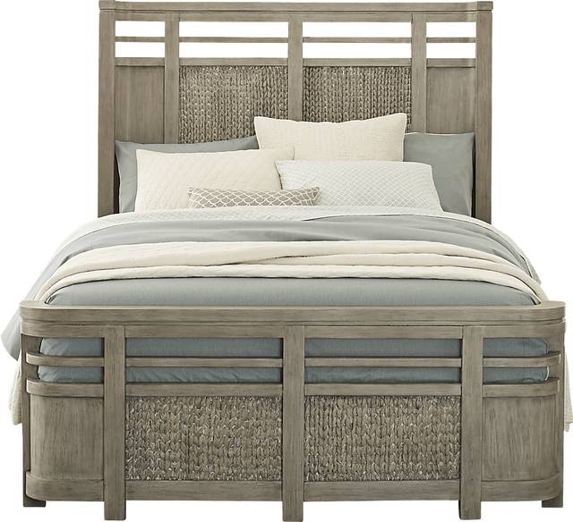 Golden Isles Gray 3 Pc Queen Panel Bed - Thumbnail - Image 1