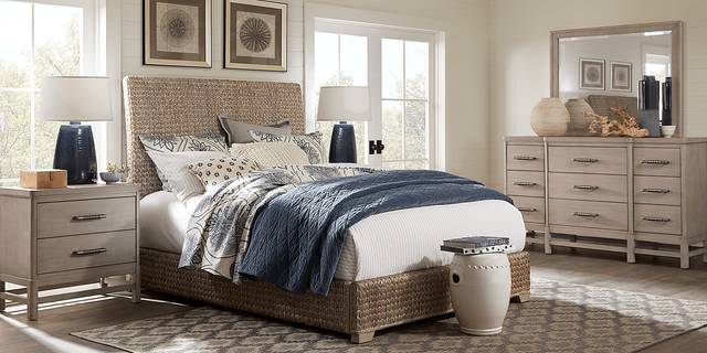 Golden Isles Gray 3 Pc King Woven Bed - Thumbnail - Image 2