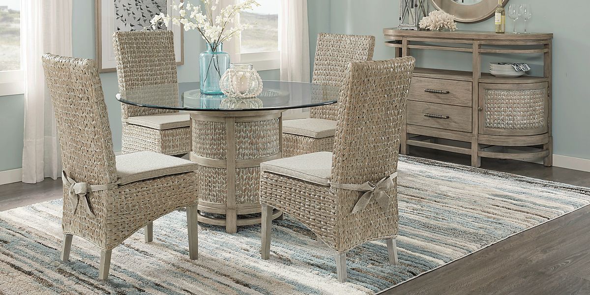 Cindy Crawford Golden Isles 5 Pc Gray Dining Room Set Rooms To Go