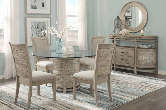 Golden Isles Gray 5 Pc Round Dining Room