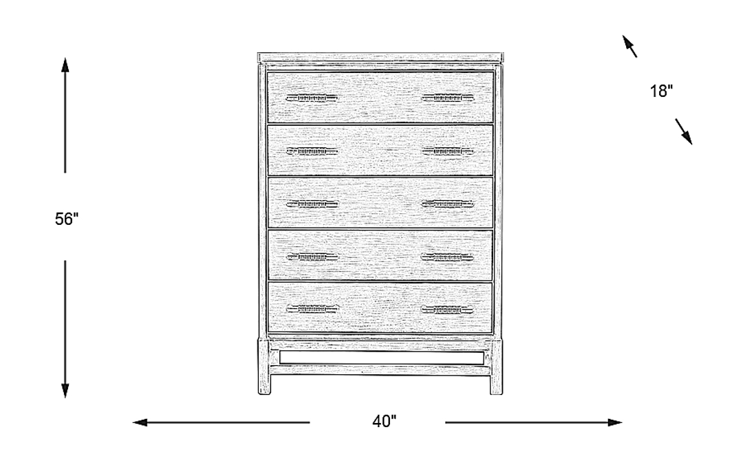 Golden Isles Gray Chest