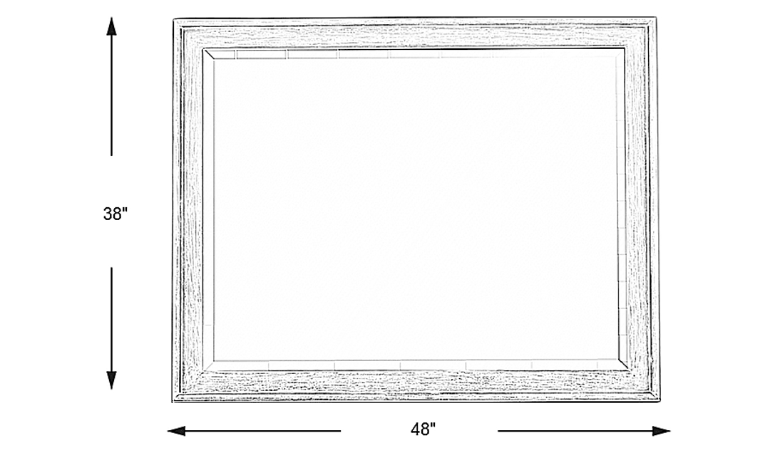 Golden Isles Gray Mirror