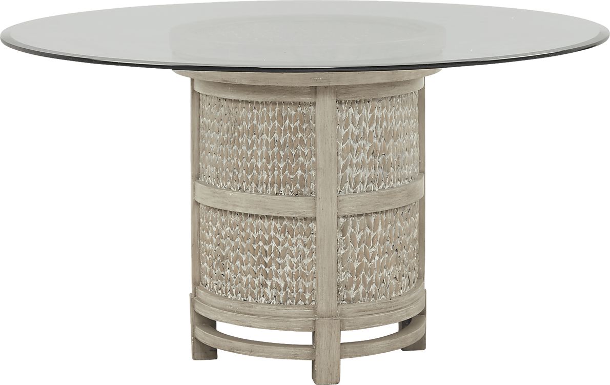 Cindy Crawford Home Golden Isles Gray 5 Pc Round Dining Room