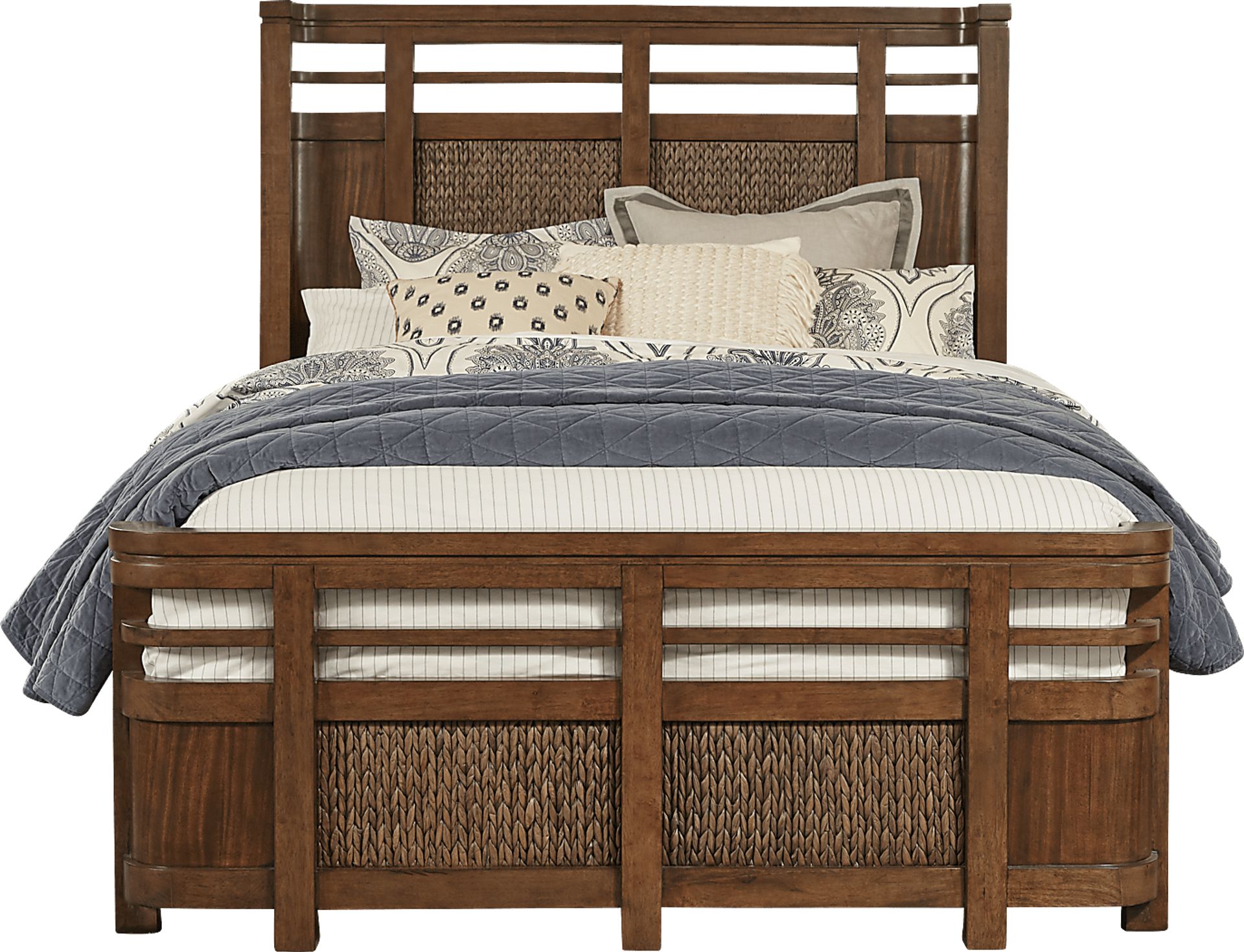 Cindy Crawford Home Golden Isles Tobacco 5 Pc King Panel Bedroom - Image 2
