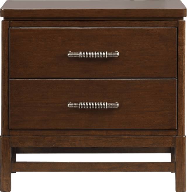 Cindy Crawford Home Golden Isles Tobacco Nightstand - Thumbnail - Image 1