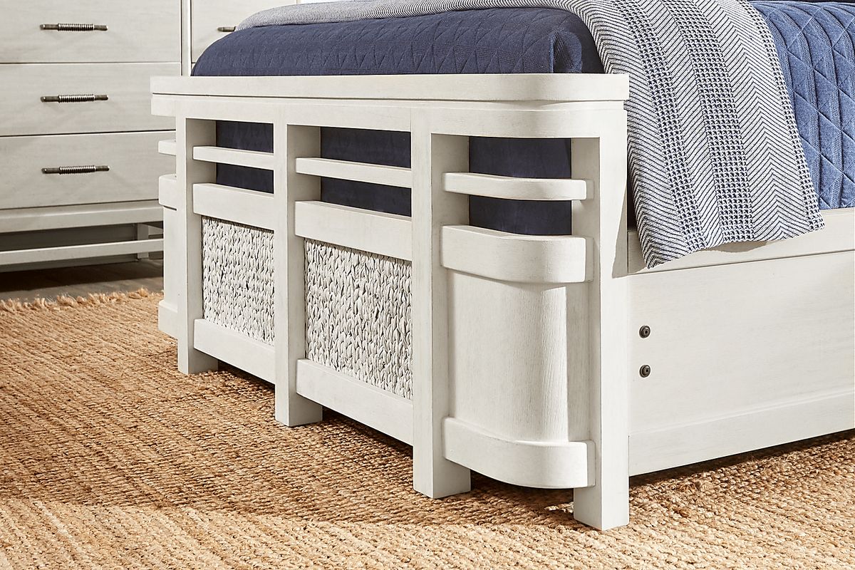 Cindy Crawford Golden Isles 5 Pc White Colors,White Queen Bedroom