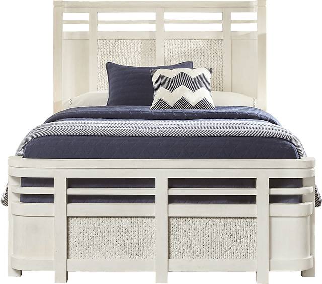 Golden Isles White 3 Pc Queen Panel Bed - Thumbnail - Image 1