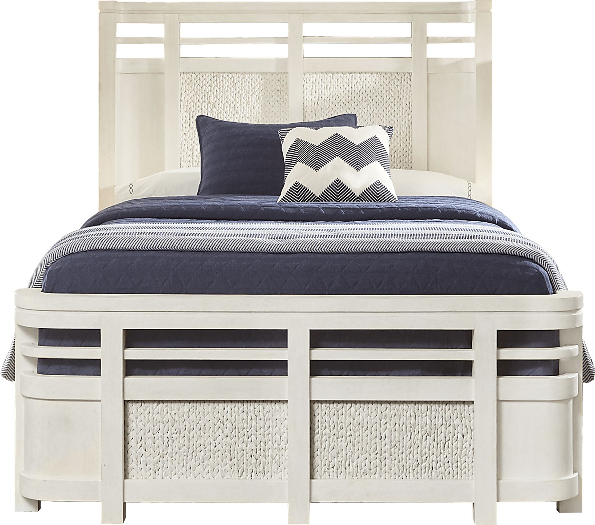 Golden Isles White 3 Pc Queen Panel Bed - Image 1