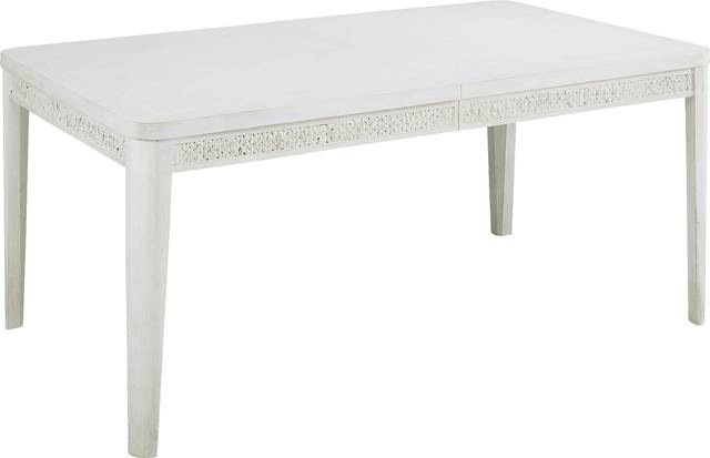 Cindy Crawford Home Golden Isles White Rectangle Dining Table - Thumbnail - Image 1
