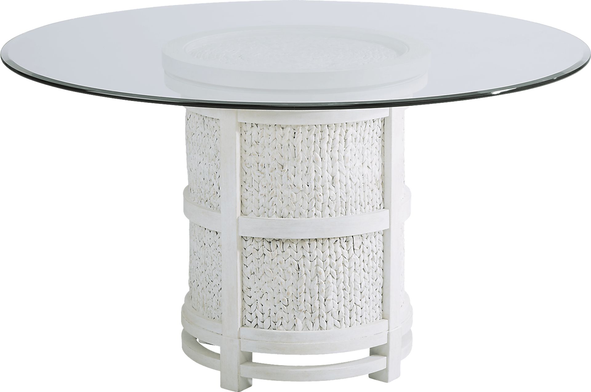 Cindy Crawford Home Golden Isles White Round Dining Table - Image 1