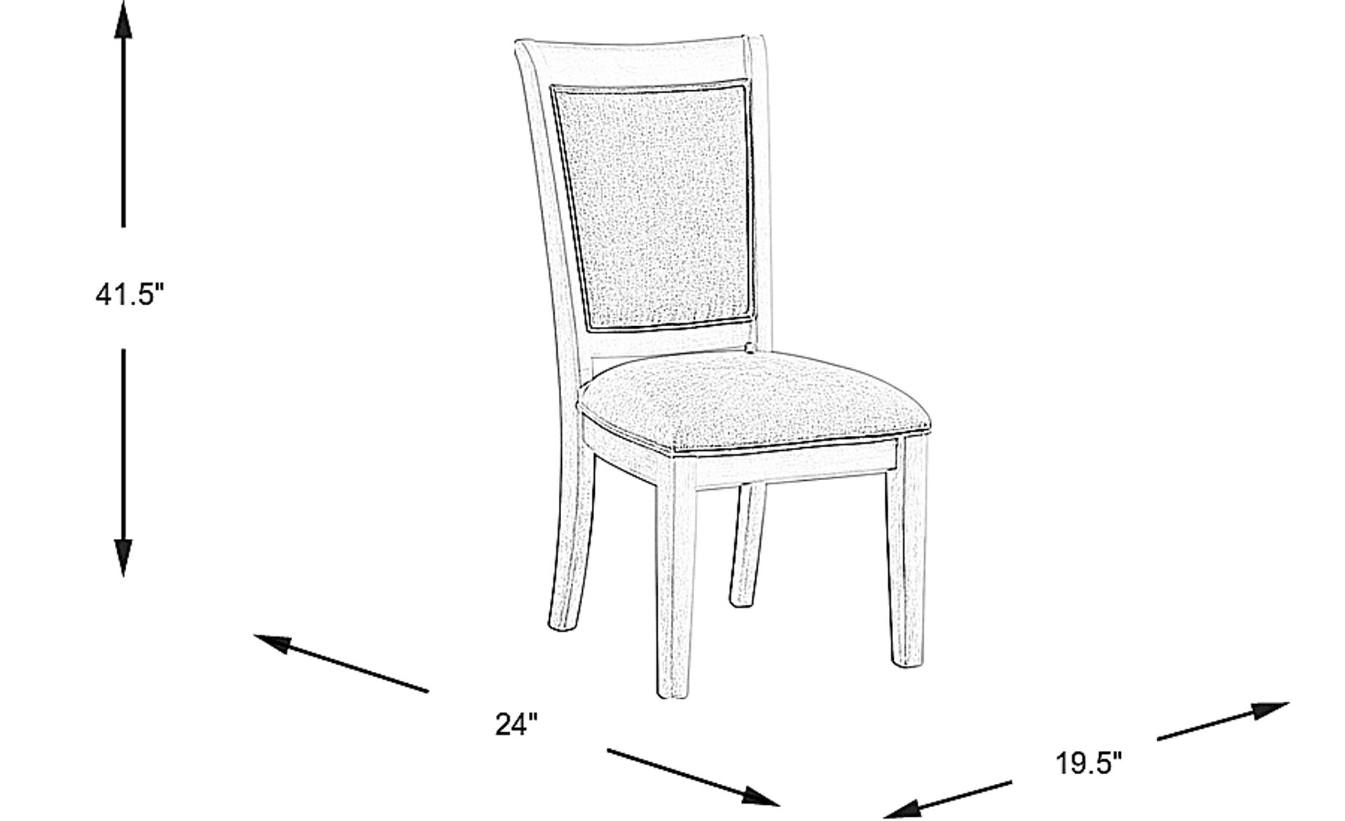 Dimension Image. Please refer to the Dimension Tab on this page for dimension details.
