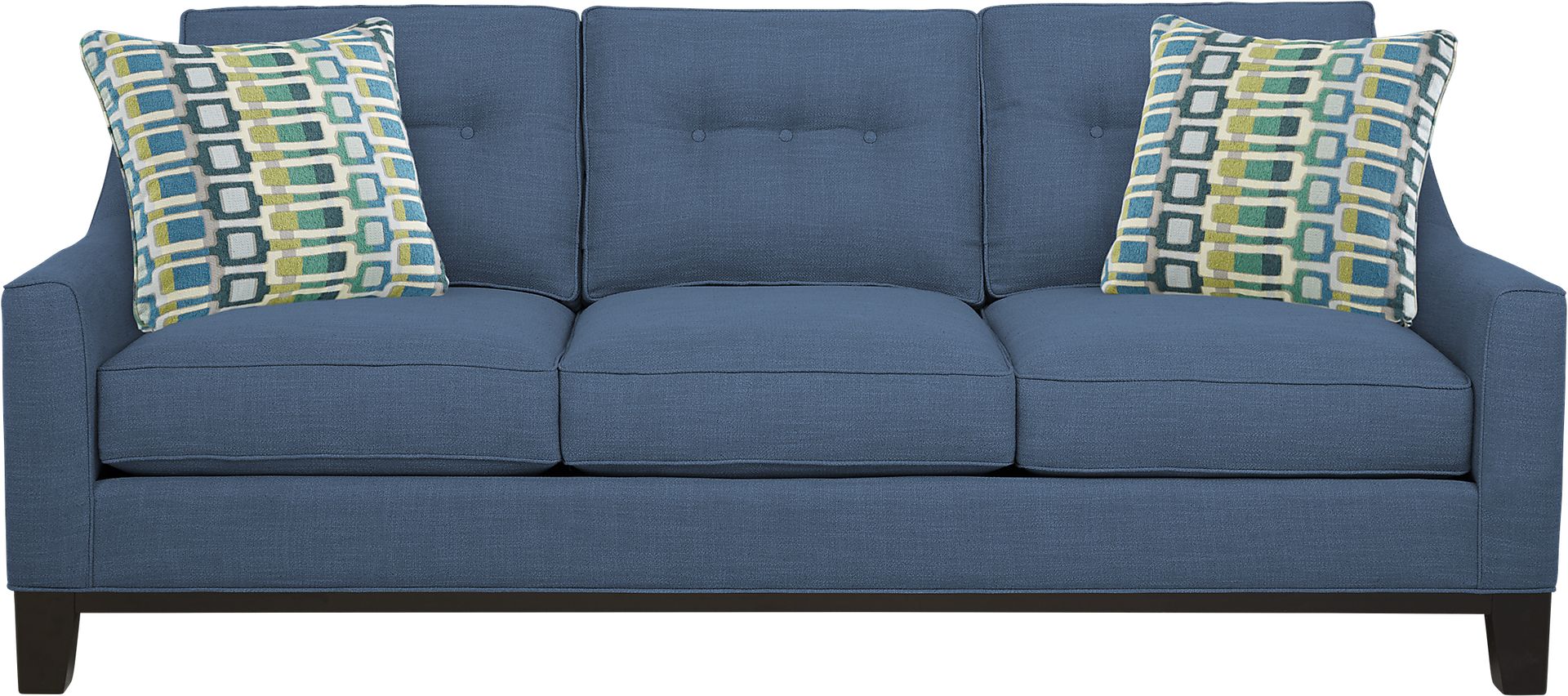 Cindy Crawford Home Gramercy Park Denim Sofa - Image 1