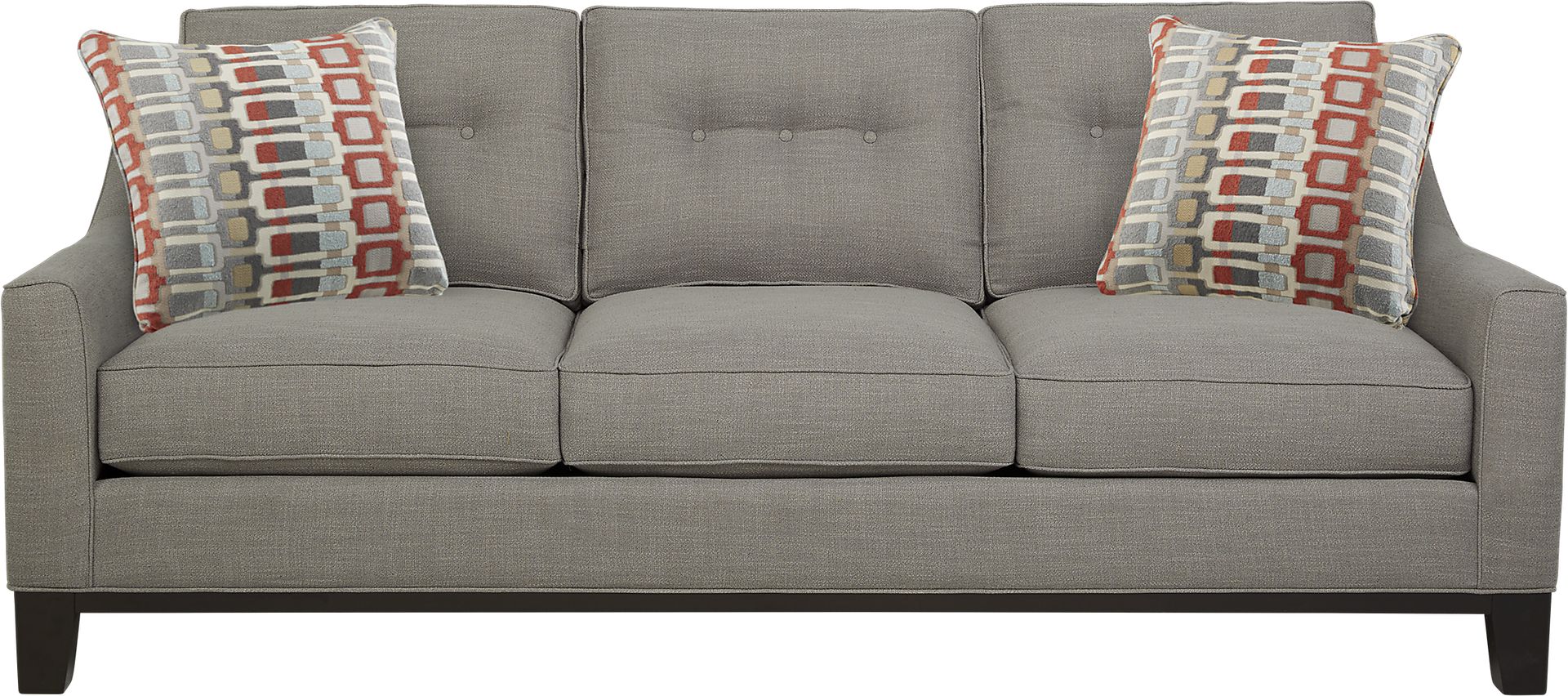 Cindy Crawford Home Gramercy Park Steel Sofa - Image 1