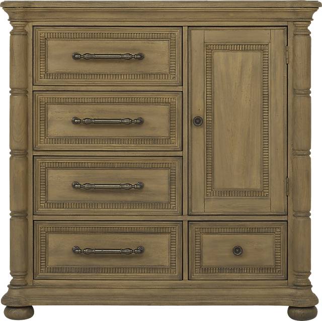 Cindy Crawford Home Grand Cayman Sandstone 9 Pc Queen Canopy Bedroom - Thumbnail - Image 6