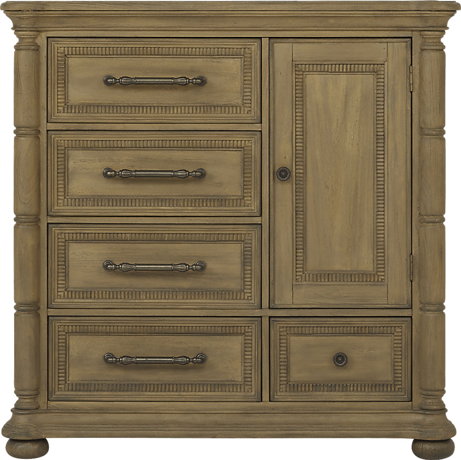 Cindy Crawford Home Grand Cayman Sandstone 9 Pc Queen Canopy Bedroom - Image 6