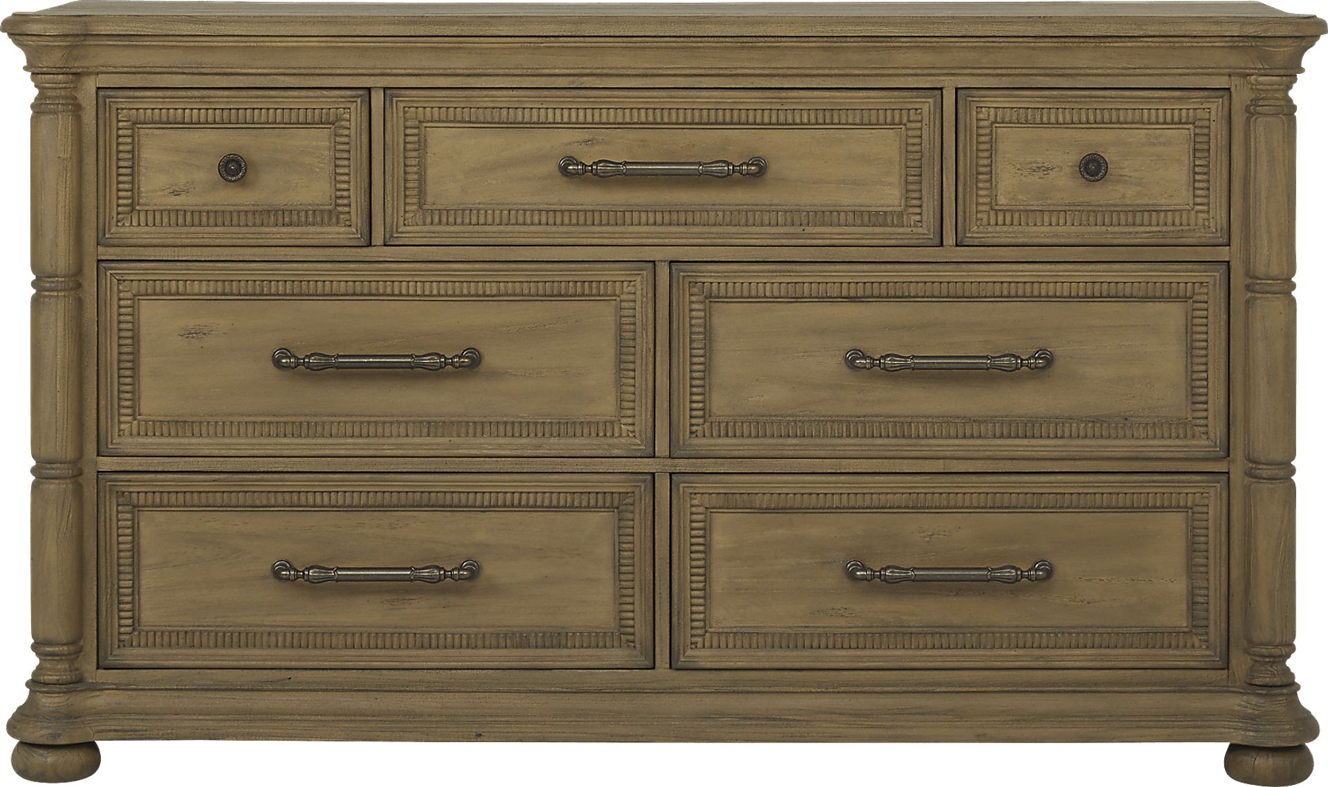 Cindy Crawford Home Grand Cayman Sandstone 6 Pc King Canopy Bedroom - Image 5
