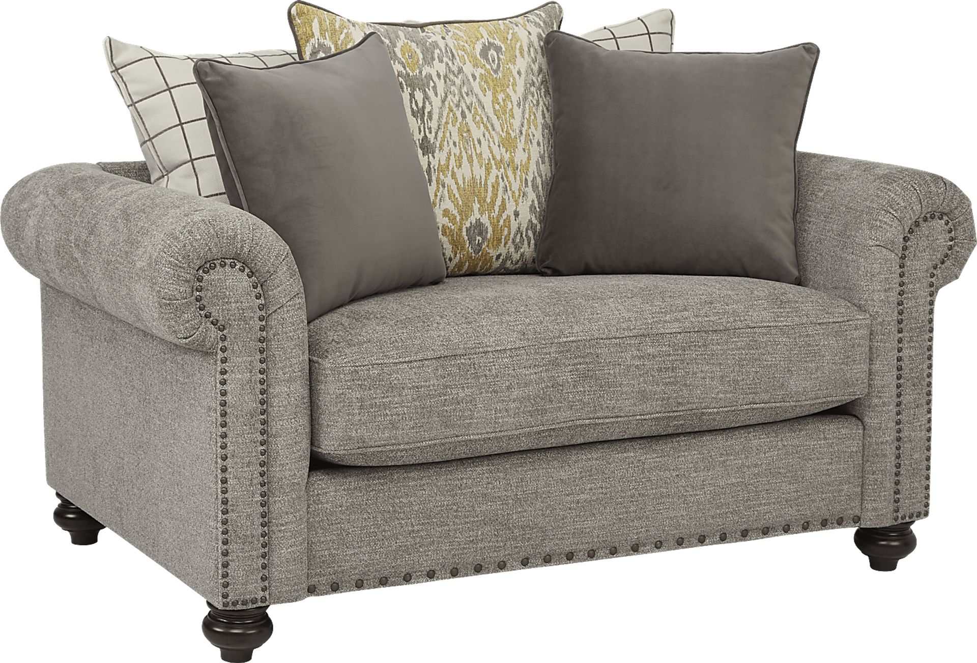 Cindy Crawford Home Greenwich Pointe Gray Chair - Image 2