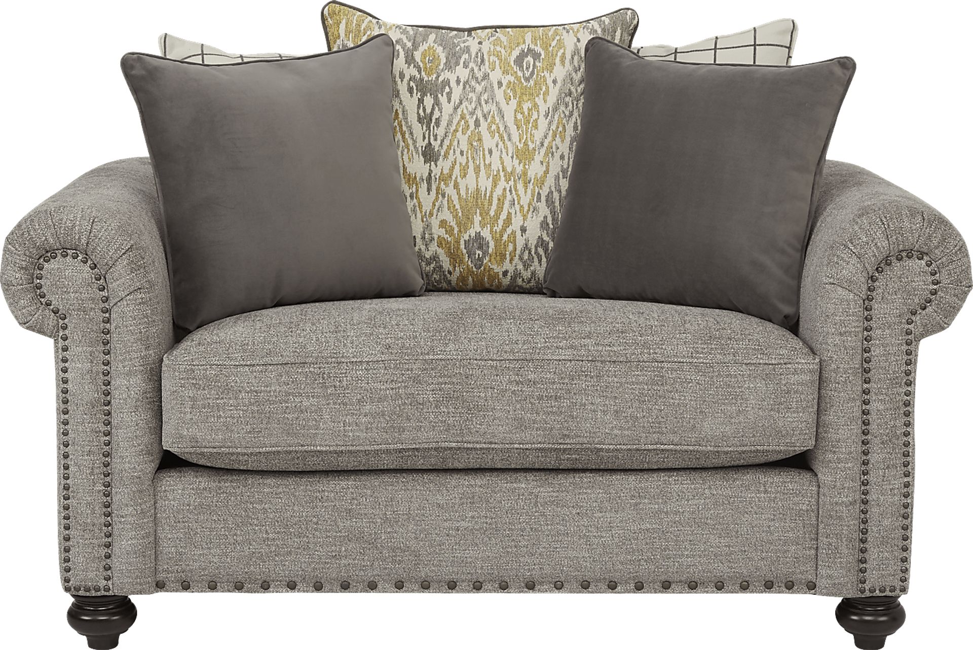 Cindy Crawford Home Greenwich Pointe Gray Chair - Image 1