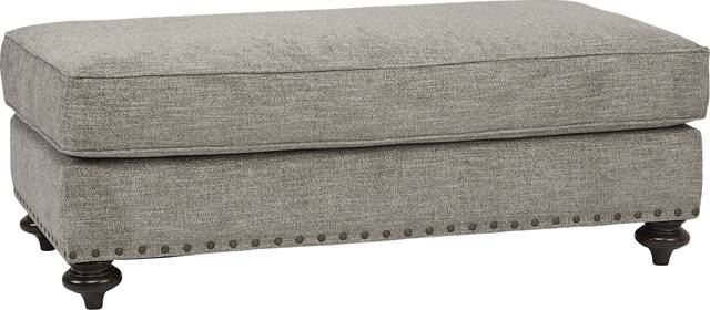 Cindy Crawford Home Greenwich Pointe Gray Ottoman - Thumbnail - Image 2
