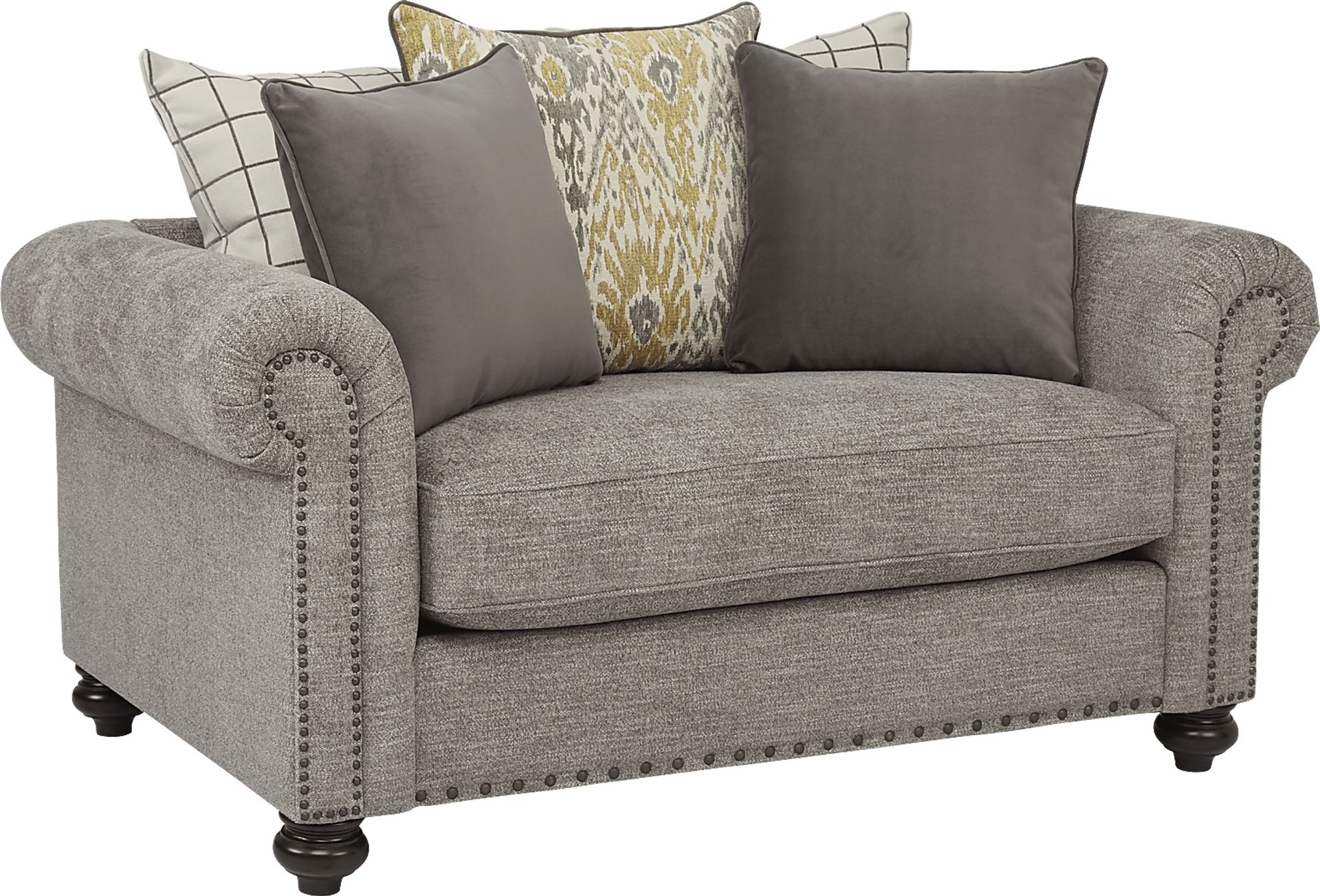 Cindy Crawford Home Greenwich Pointe Gray 8 Pc Living Room - Image 8