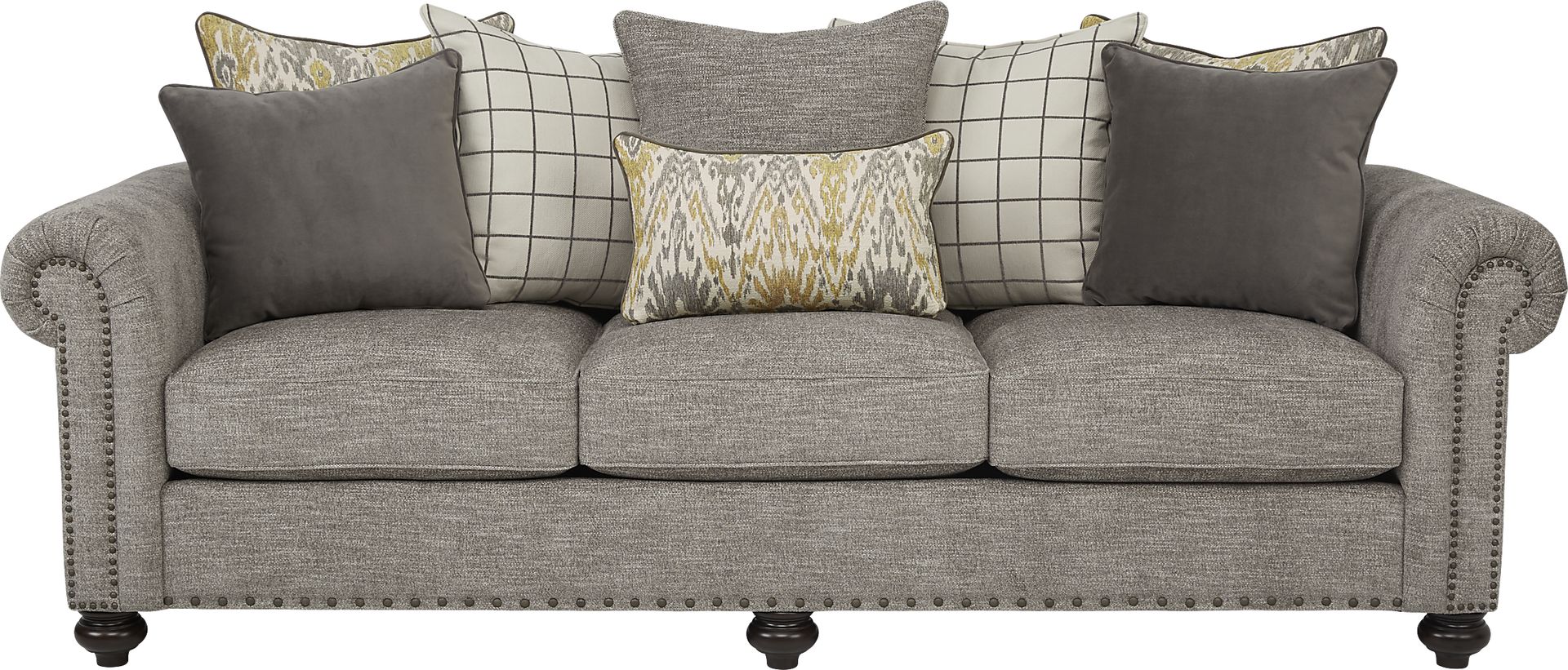 Cindy Crawford Home Greenwich Pointe Gray Gel Foam Sleeper - Image 1