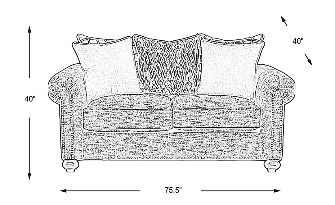 Greenwich Pointe Chenille Loveseat