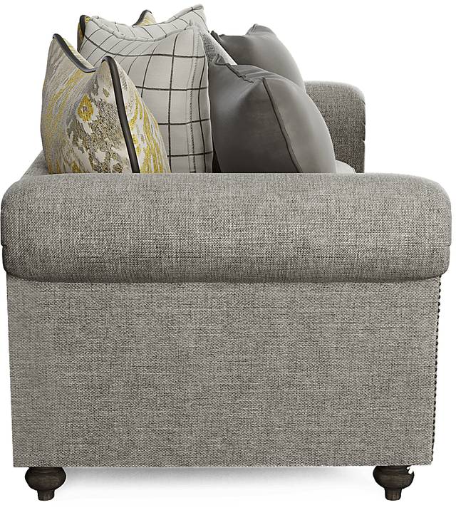 Cindy Crawford Home Greenwich Pointe Gray Sofa - Thumbnail - Image 4