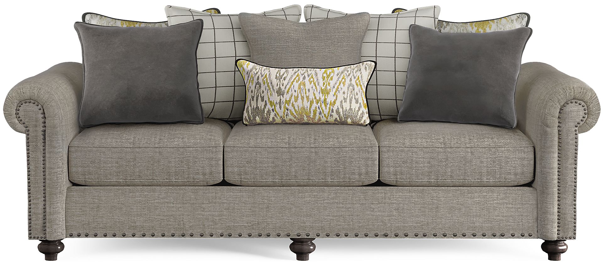 Cindy Crawford Home Greenwich Pointe Gray 7 Pc Living Room - Image 2