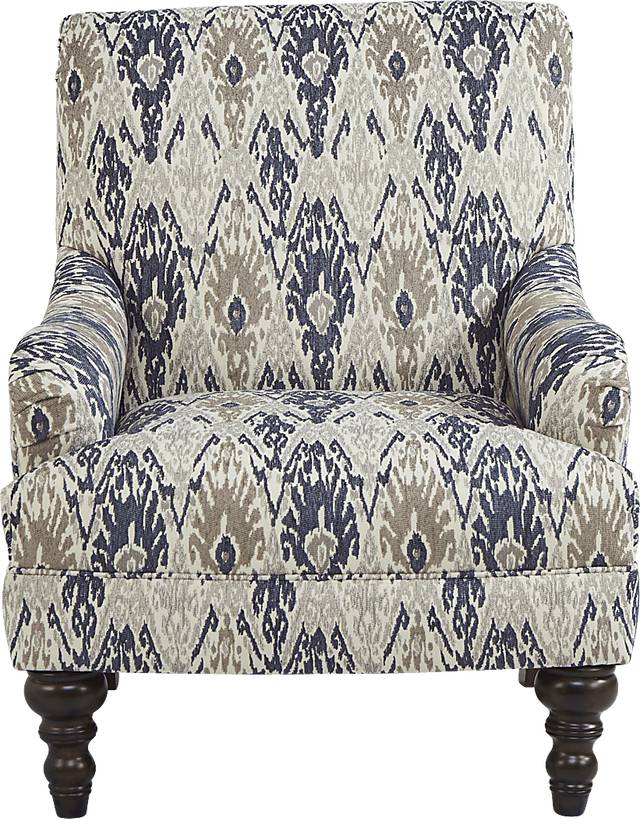 Cindy Crawford Home Greenwich Pointe Navy Accent Chair - Thumbnail - Image 2