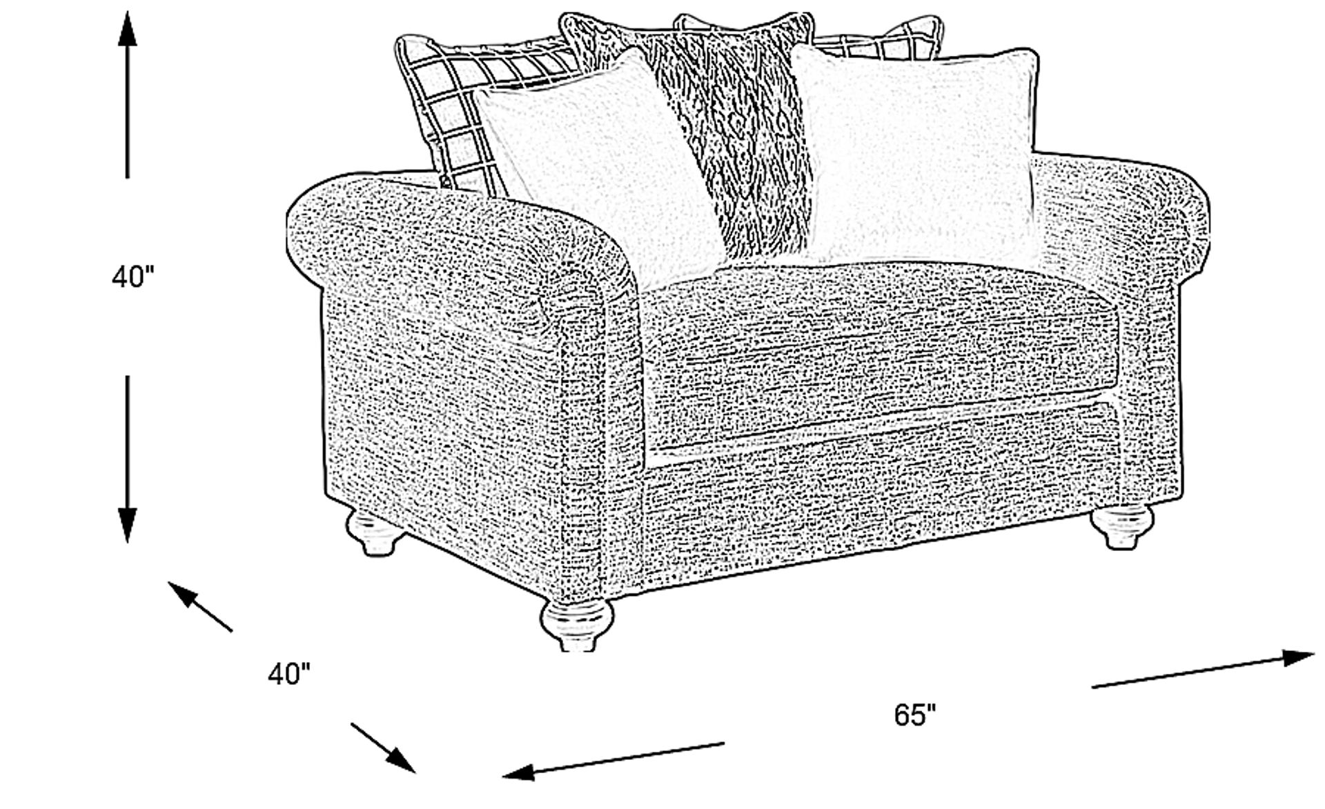 Dimension Image. Please refer to the Dimension Tab on this page for dimension details.