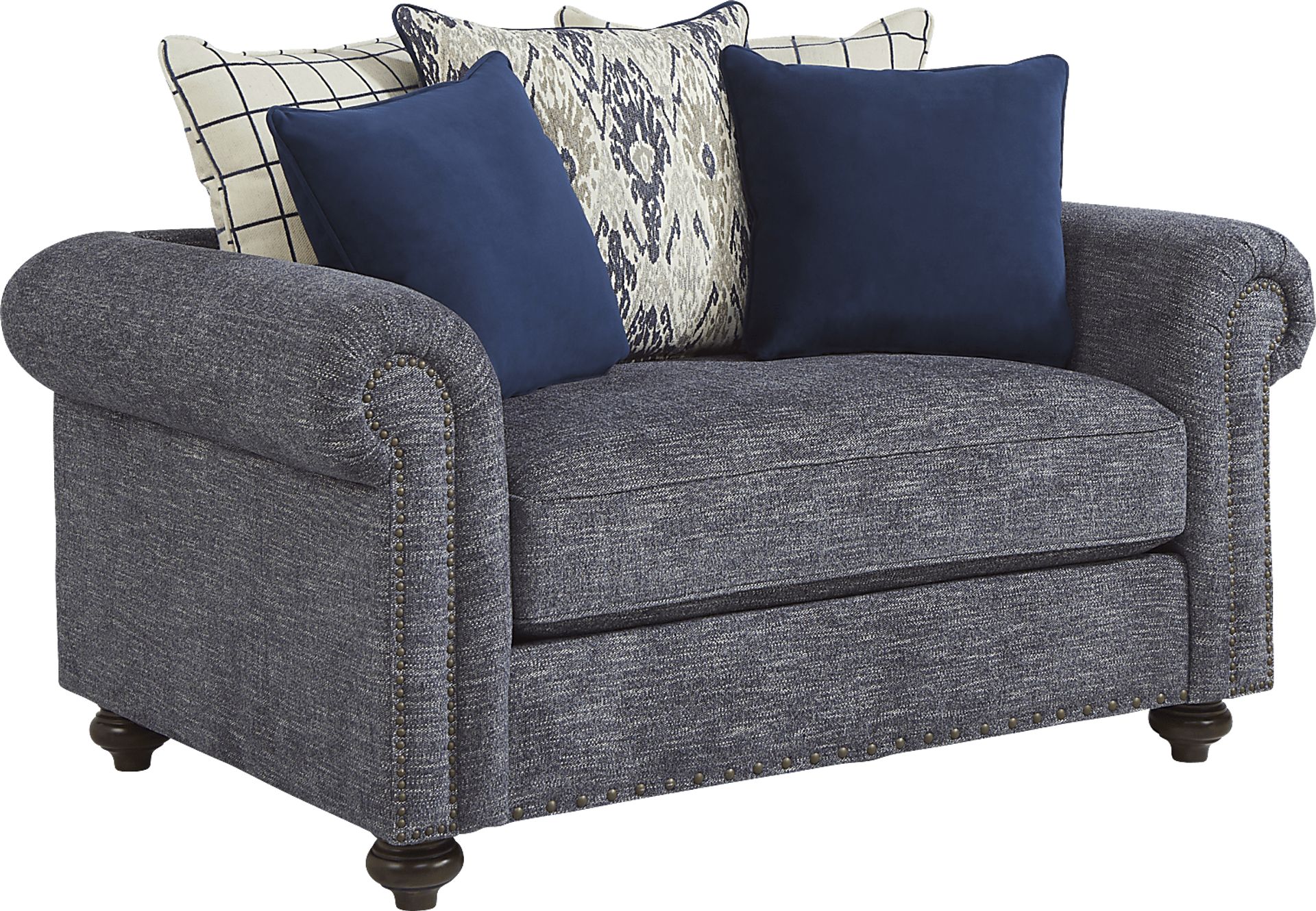 Cindy Crawford Home Greenwich Pointe Navy Chair - Image 1