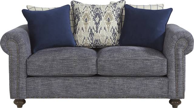 Cindy Crawford Home Greenwich Pointe Navy 5 Pc Living Room - Thumbnail - Image 5