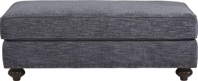 Cindy Crawford Home Greenwich Pointe Navy Ottoman - Thumbnail - Image 2