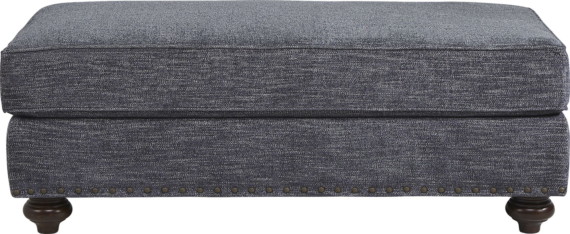 Cindy Crawford Home Greenwich Pointe Navy Ottoman - Image 2