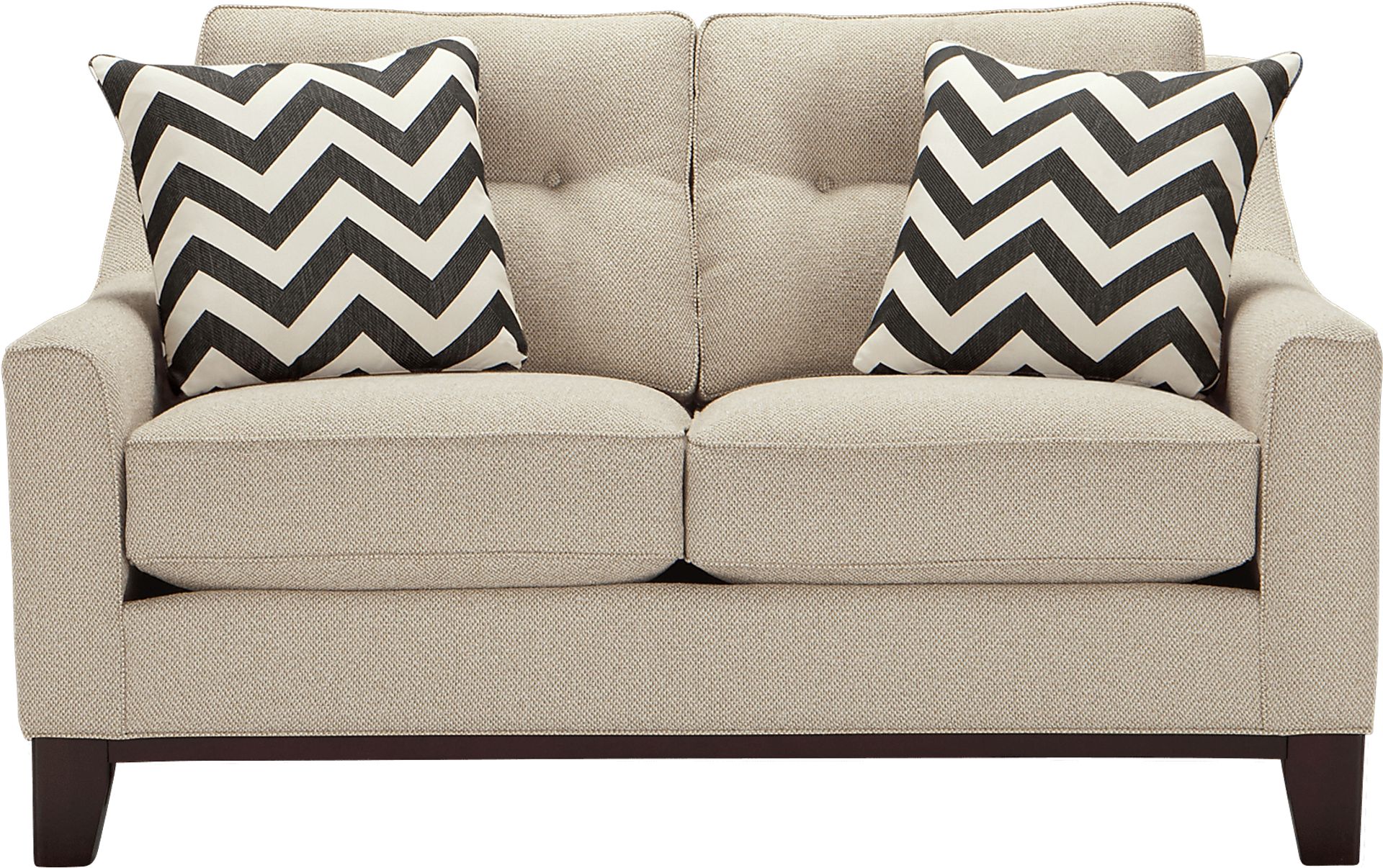 Cindy Crawford Home Hadly Beige Loveseat - Image 1