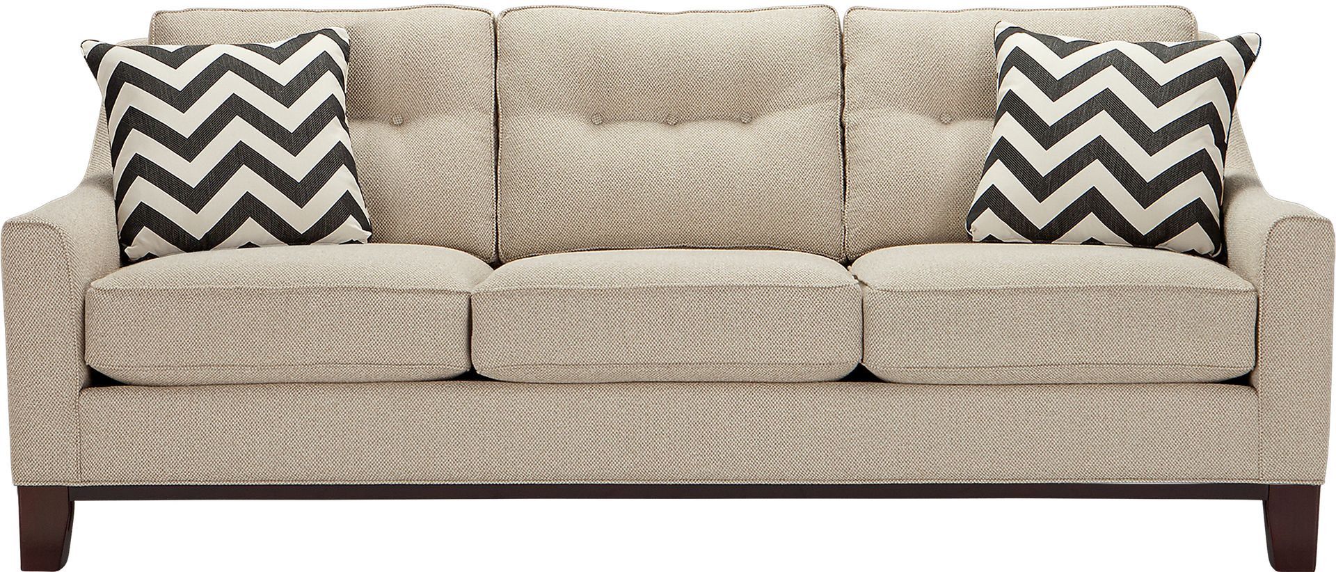 Cindy Crawford Home Hadly Beige Sofa - Image 1