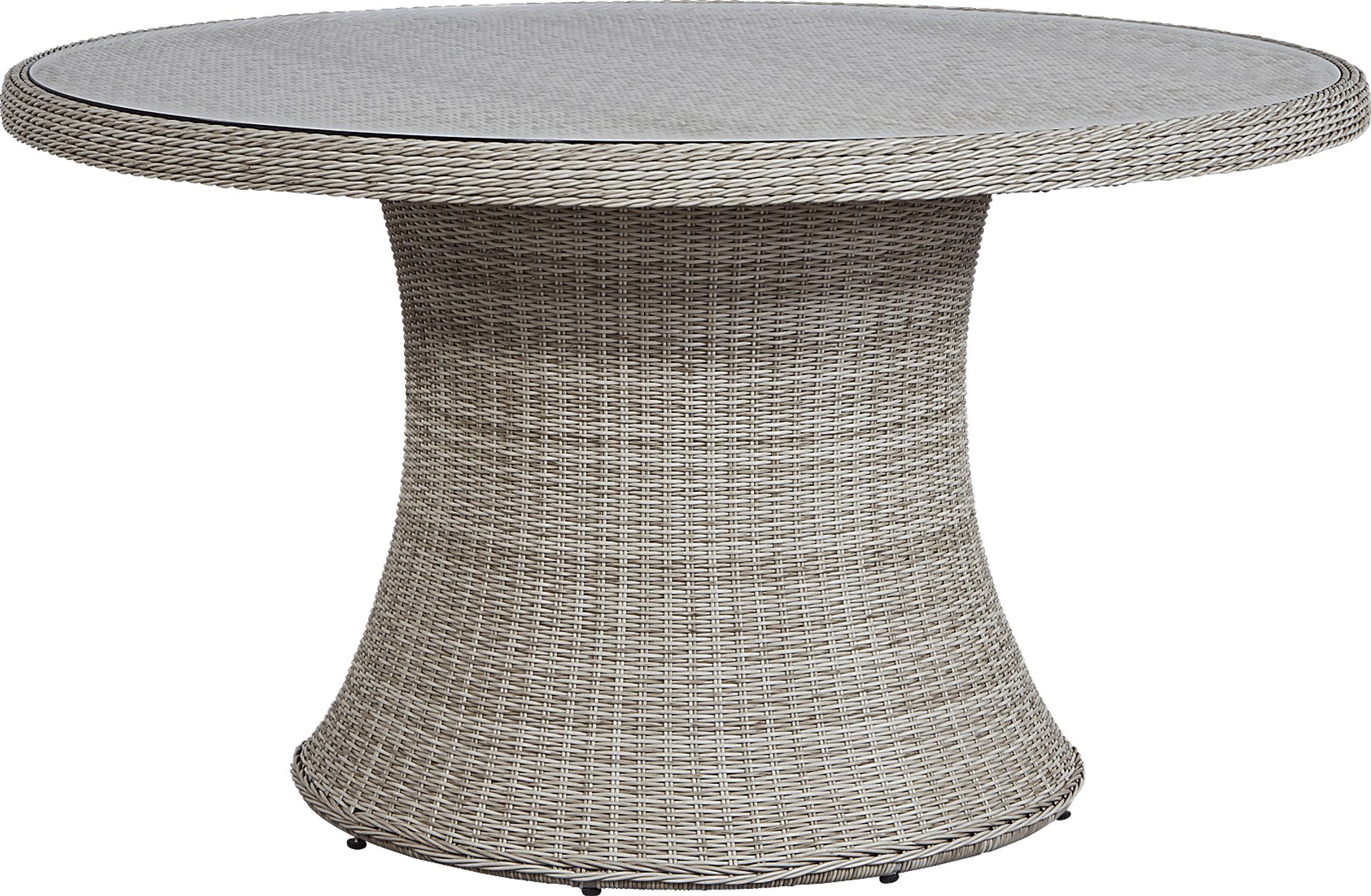 Cindy Crawford Home Hamptons Cove Gray 52 in. Round Outdoor Dining Table - Image 1