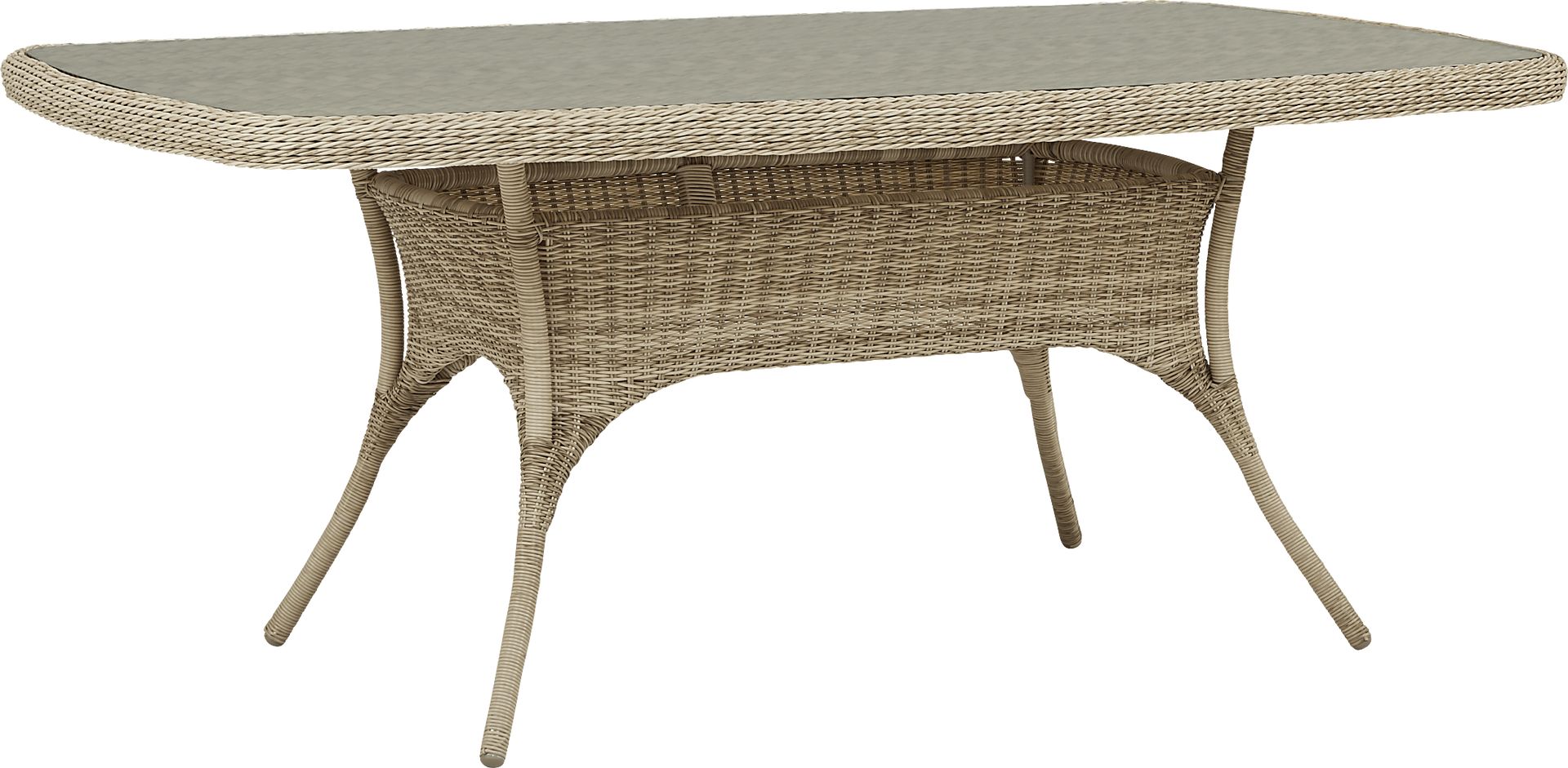 Hamptons Cove Gray 7 Pc Rectangle Outdoor Dining Set with Mist Cushions - Image 2