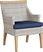 Cindy Crawford Home Hamptons Cove Gray Outdoor Chair with Ink Cushions