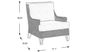 Cindy Crawford Home Hamptons Cove Gray Outdoor Chair with Pebble Cushions