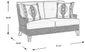 Cindy Crawford Home Hamptons Cove Gray Outdoor Loveseat with Ink Cushions