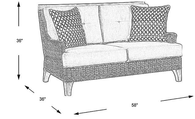 Dimension Image. Please refer to the Dimension Tab on this page for dimension details.